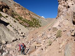 04 First View Of Aconcagua Trekking Up The Relinchos Valley From Casa de Piedra To Plaza Argentina Base Camp.jpg